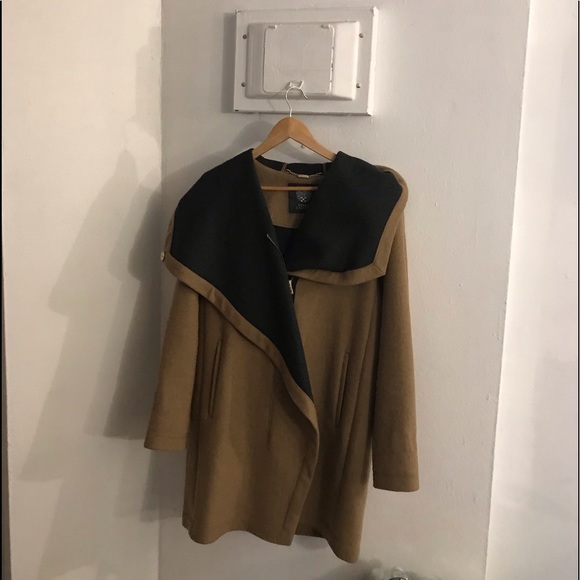 Like New Vince Camuto Jacket Camel/charcoal M - Picture 4 of 8